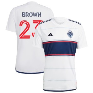 Javain Brown Vancouver Whitecaps FC adidas 2023 Bloodlines Replica Jersey - White