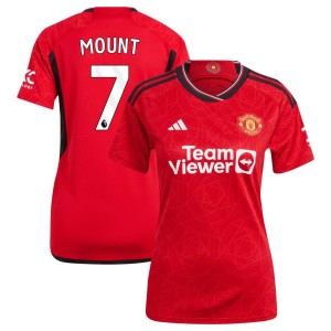Mason Mount  Manchester United adidas Women's 2023/24 Home Replica Jersey - Red