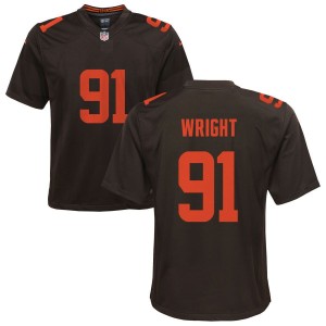 Alex Wright Cleveland Browns Nike Youth Alternate Game Jersey - Brown