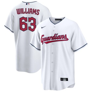 Gavin Williams Cleveland Guardians Nike Replica Jersey - White
