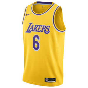 Men's James Lebron Nike Lakers Swingman Jersey - Yellow