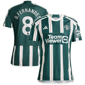 Bruno Fernandes Manchester United adidas 2023/24 Away Replica Player Jersey - Green