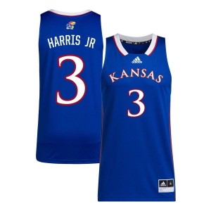 Dajuan Harris Jr Kansas Jayhawks adidas Unisex NIL Men's Basketball Jersey - Royal