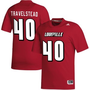 Brock Travelstead Louisville Cardinals adidas NIL Replica Football Jersey - Red