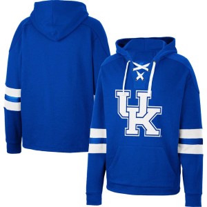 Kentucky Wildcats Colosseum Lace-Up 4.0 Pullover Hoodie - Royal