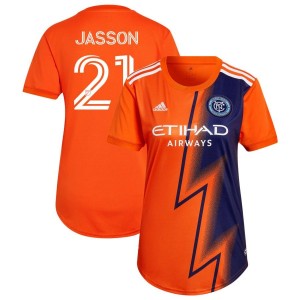 Andres Jasson New York City FC adidas Women's 2022 The Volt Kit Replica Jersey - Orange