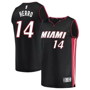 Tyler Herro Miami Heat Fanatics Branded Youth Fast Break Replica Jersey Black - Icon Edition