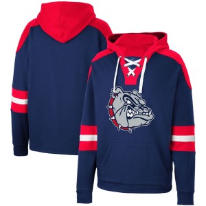 Gonzaga Bulldogs Colosseum Lace-Up 4.0 Pullover Hoodie - Navy