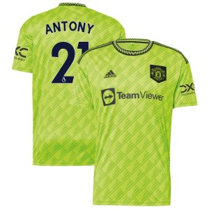 Antony Antony Manchester United adidas 2022/23 Third Replica Jersey - Neon Green