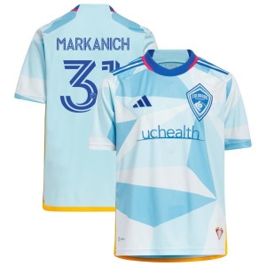 Anthony Markanich Colorado Rapids adidas Youth 2023 New Day Kit Replica Jersey - Light Blue