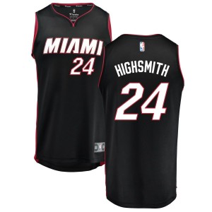 Haywood Highsmith Miami Heat Fanatics Branded Fast Break Replica Jersey Black - Icon Edition