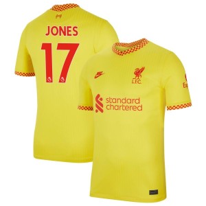 Curtis Jones Liverpool Nike 2021/22 Third Breathe Stadium Jersey - Yellow