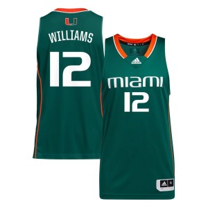 Ja'Leah Williams Miami Hurricanes adidas Unisex NIL Women's Basketball Jersey - Green