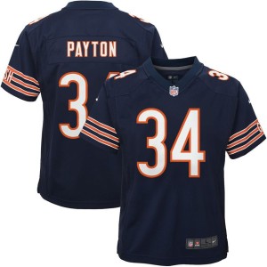 Youth Chicago Bears Walter Payton Navy Game Jersey