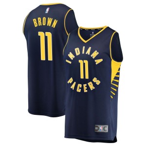 Bruce Brown Indiana Pacers Fanatics Branded Fast Break Replica Jersey - Icon Edition - Navy