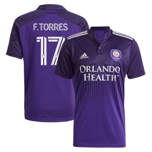 Facundo Torres Orlando City SC adidas 2021/22 Thick N Thin Replica Jersey - Purple