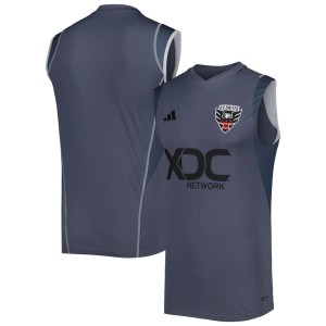 D.C. United adidas 2023 On-Field Sleeveless Training Jersey - Gray