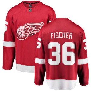 Christian Fischer Detroit Red Wings Fanatics Branded Home Breakaway Jersey - Red