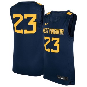 #23 West Virginia Mountaineers Nike Youth Icon Replica Basketball Jersey - Navy