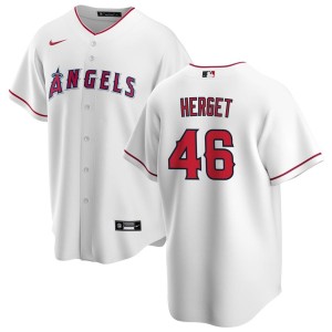 Jimmy Herget Los Angeles Angels Nike Home Replica Jersey - White