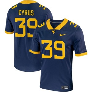 Quayvon Cyrus West Virginia Mountaineers Nike NIL Replica Football Jersey - Navy