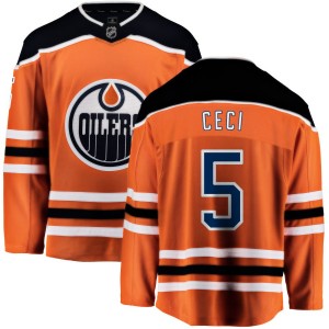 Cody Ceci Edmonton Oilers Fanatics Branded Home Breakaway Jersey - Orange