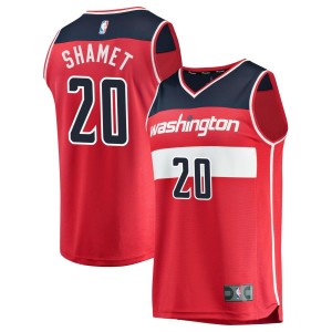 Landry Shamet Washington Wizards Fanatics Branded Fast Break Replica Jersey Red - Icon Edition