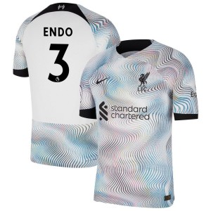 Wataru Endo Liverpool Nike 2022/23 Away Vapor Match Authentic Jersey - White