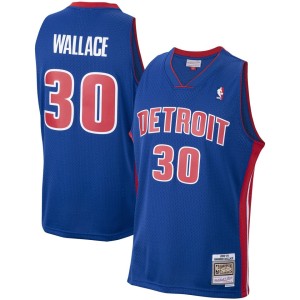 Rasheed Wallace Detroit Pistons Mitchell & Ness Hardwood Classics Swingman Jersey - Royal