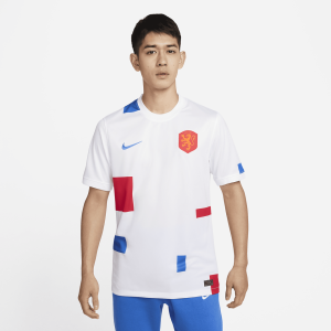 Netherlands 2022 Stadium Away Men's Nike Soccer Jersey - White/Soar