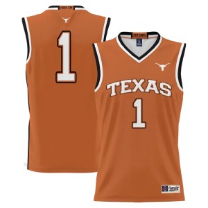 #1 Texas Longhorns ProSphere Youth Replica Basketball Jersey - Texas Orange