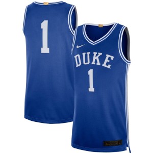 #1 Duke Blue Devils Nike Limited Basketball Jersey - Royal