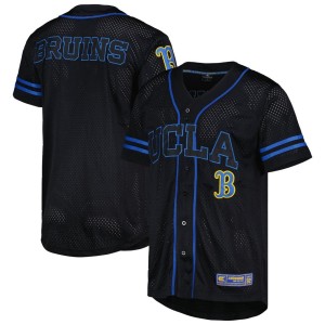 UCLA Bruins Colosseum Free Spirited Mesh Button-Up Baseball Jersey - Black