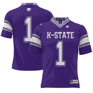 #1 Kansas State Wildcats ProSphere Youth Endzone Football Jersey - Purple