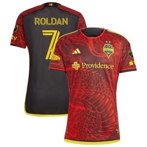 Cristian Roldan Seattle Sounders FC adidas 2023 The Bruce Lee Kit Authentic Jersey - Red