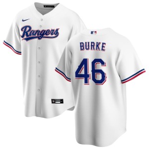 Brock Burke Texas Rangers Nike Home Replica Jersey - White