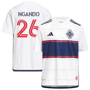 JC Ngando Vancouver Whitecaps FC adidas Youth 2023 Bloodlines Replica Jersey - White