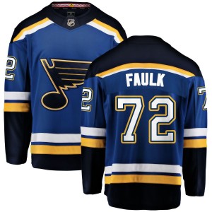 Justin Faulk St. Louis Blues Fanatics Branded Home Breakaway Jersey - Blue