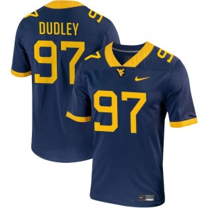 Brayden Dudley West Virginia Mountaineers Nike NIL Replica Football Jersey - Navy