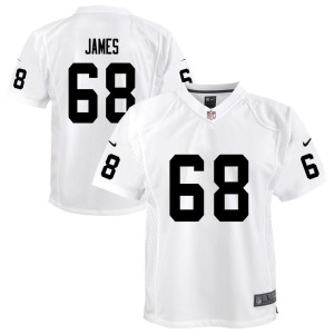 Andre James Las Vegas Raiders Nike Youth Team Game Jersey - White