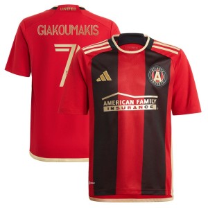 Giorgos Giakoumakis Atlanta United FC adidas Youth 2023 The 17s' Kit Replica Player Jersey - Black