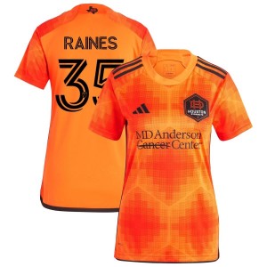 Brooklyn Raines Houston Dynamo FC adidas Women's 2023 El Sol Replica Jersey - Orange