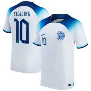 Raheem Sterling England National Team Nike 2022/23 Replica Home Jersey - White
