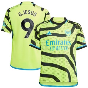 Gabriel Jesus Arsenal adidas Youth 2023/24 Away Replica Player Jersey - Yellow