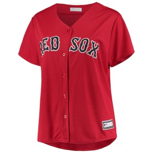 Women's  Profile Red Sox Plus Size Alternate Replica Team Jersey - Red
