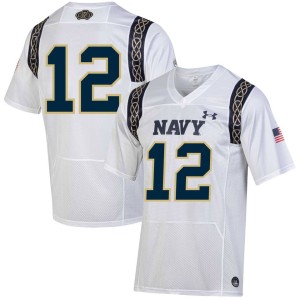 Navy Midshipmen Under Armour 2023 Aer Lingus College Football Classic Replica Jersey - White