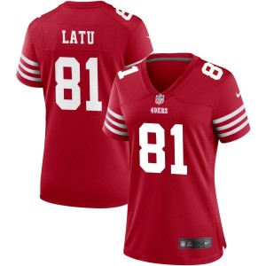 Cameron Latu San Francisco 49ers Nike Women's Game Jersey - Scarlet
