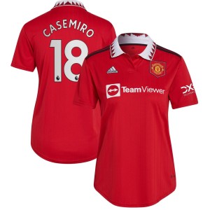 Carlos Casemiro Manchester United adidas Women's 2022/23 Home Replica Player Jersey - Red