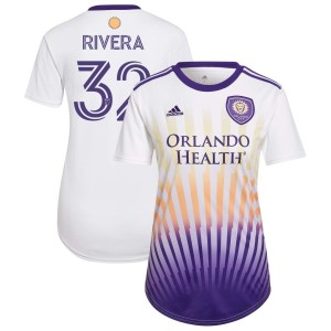 Wilfredo Rivera Orlando City SC adidas Women's 2022 The Sunshine Kit Replica Jersey - White