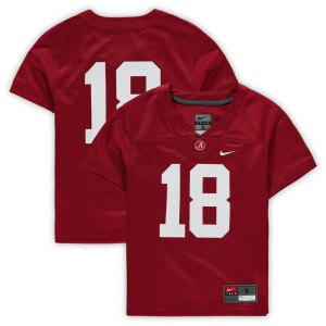 #18 Alabama Crimson Tide Nike Preschool Untouchable Football Team Jersey - Crimson